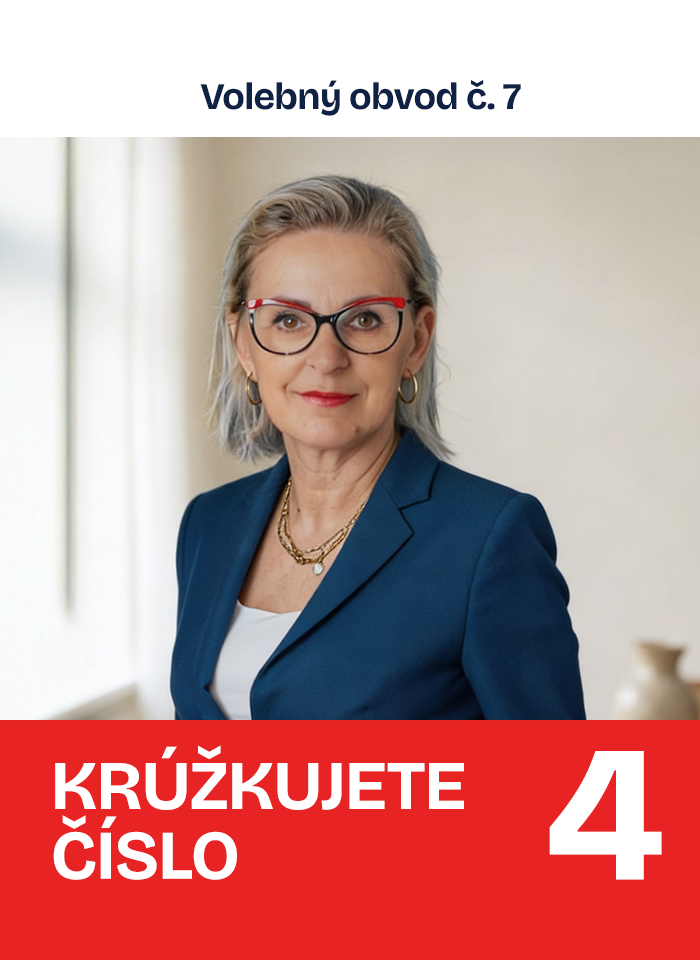 Mgr. Adriana Koncová — Vedúca ekonomiky a rozpočtu — kampaň Ivany Tepličkovej Dubnica